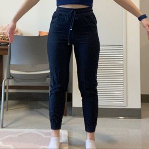 Navy jogger trousers